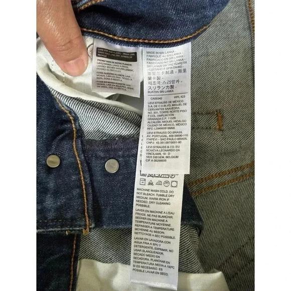 Levi's Wedgie Jeans Plus Size 20W Straight Fit High Rise Med Wash Denim Stretch - Picture 5 of 8